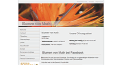 Desktop Screenshot of blumen-muth.de