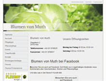 Tablet Screenshot of blumen-muth.de